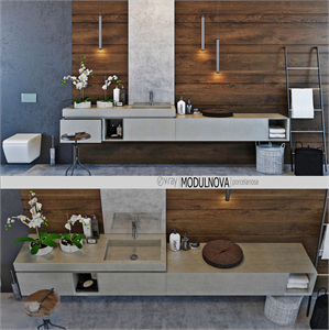 Set of bathroom furniture MODULNOVA